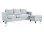 Sofa Fixed back RICHIE Blue grey