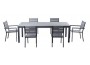 Ensemble MAGDA - Table de jardin 220 cm + 6 chaises + 2 fauteuils