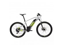 Vélo VTT électrique Rockrider E-ST 520 Gris et jaune